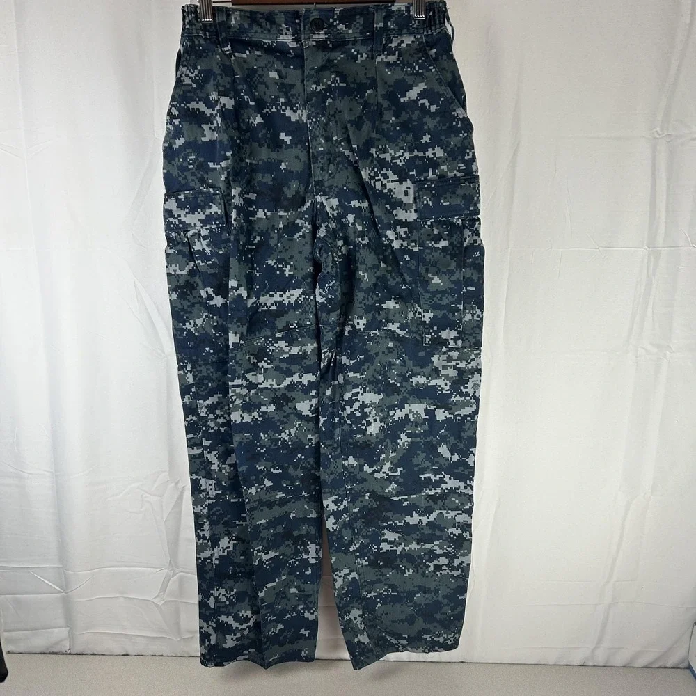 US Navy NWU‎ Type I Uniform Set Mens ST Blue Digital Camo Shirt Cargo Pants